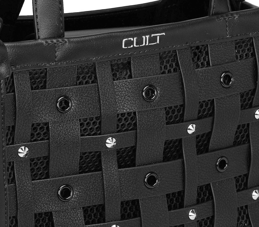 Cult Accessori | Mini Bag Black Eyelets